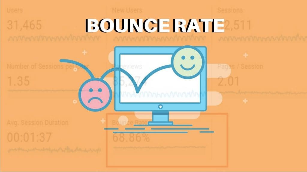 نرخ ریزش Bounce Rate یکباره